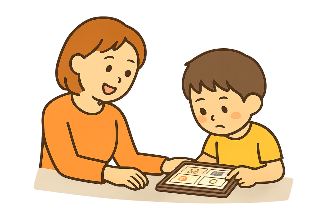 AAC とは, 拡大代替コミュニケーション, 話せない 子ども 伝える, 言葉が出ない 子ども 支援, AAC 導入 方法, 絵カード コミュニケーション, 視覚支援 AAC, ASD AAC, 発達障害 コミュニケーション, 癇癪 伝えられない, 選択支援 子ども, AAC アプリ