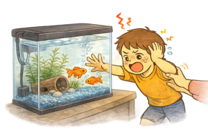 金魚 触りたい 子ども, 衝動性 子ども 対応, 実行機能 環境調整, 触っちゃダメ 止まらない, 感覚探求 子ども, 発達支援 環境設定