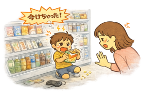 コンビニ 商品 開ける 子ども, 子ども 万引き 未遂, 衝動制御 子ども, 発達障害 コンビニ トラブル, 環境設計 育児, ABC分析 子ども